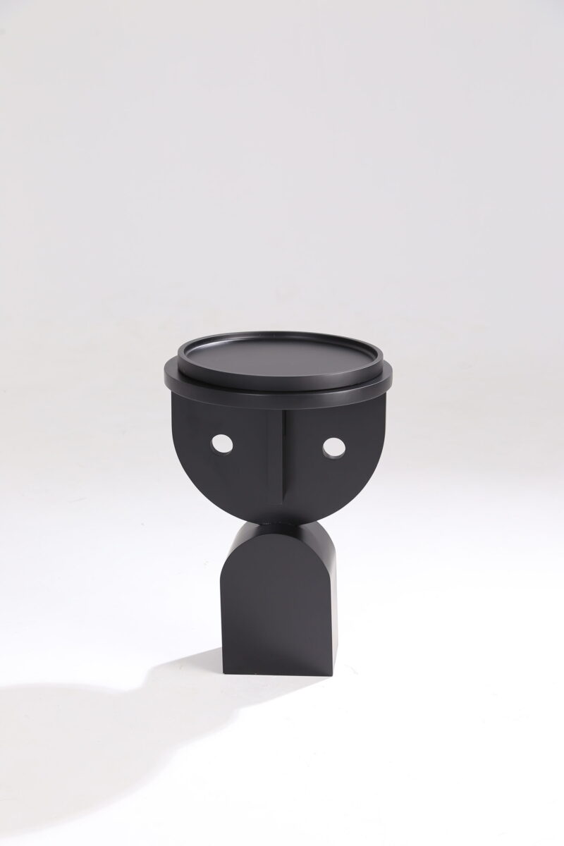 Creative Face Wood Side Table