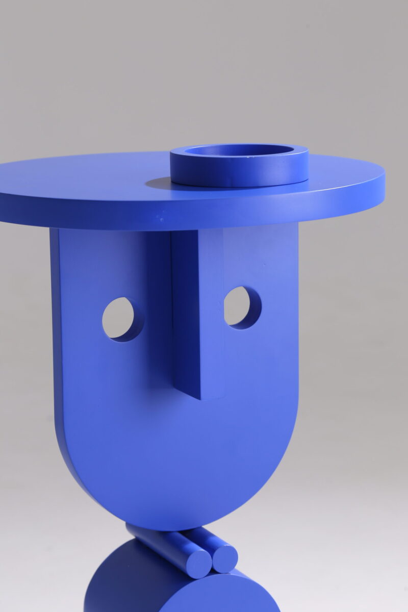 Creative Face Wood Side Table