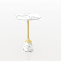Luxury Style Marble/Iron Tea Table