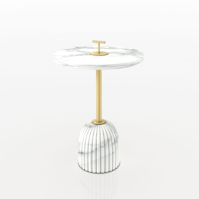 Luxury Style Marble/Iron Tea Table