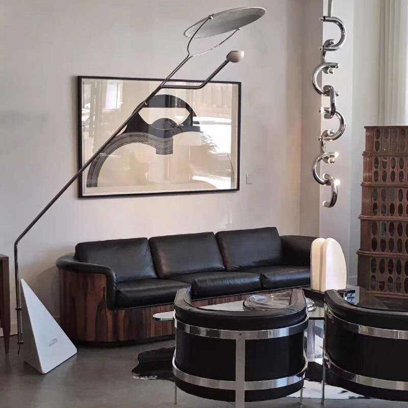 Marble Aluminum Carbon Steel Floor lamp