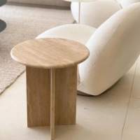 Light Luxury Marble Round Side Table