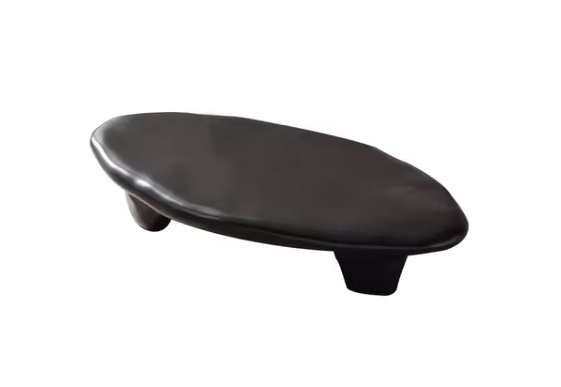 Large Black Magnesium Oxide Coffee Table
