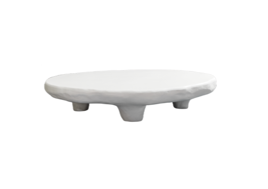 Modern Short Tripod White Coffee Table 2125
