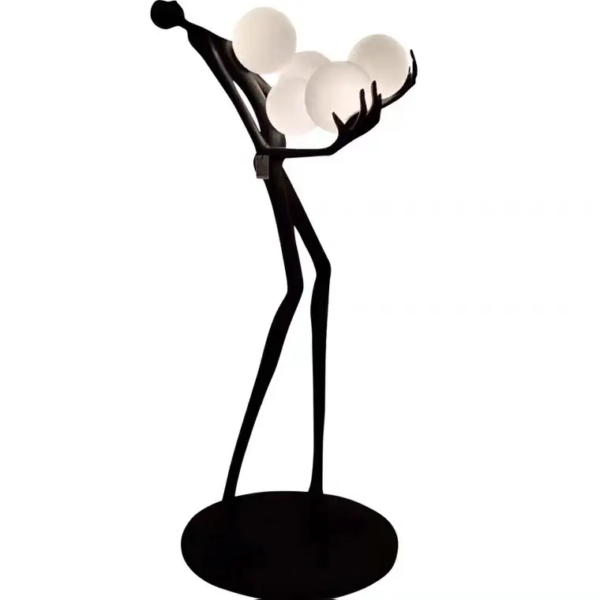Modern Minimalist Decorative Fiberglass Ball Carrying Women's Floor Lamp E27
