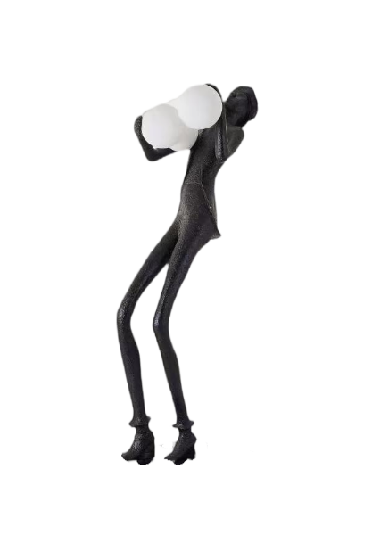 Modern Creative Fiberglass Inverted Sculpture Floor Lamp