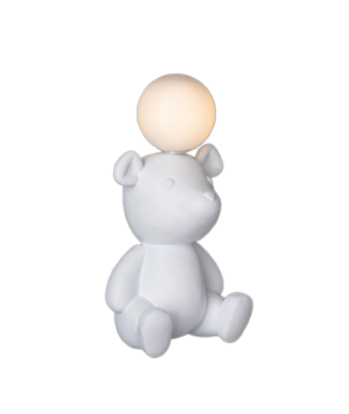 Resin Cartoon Animals Bear Wall Lamp White Black