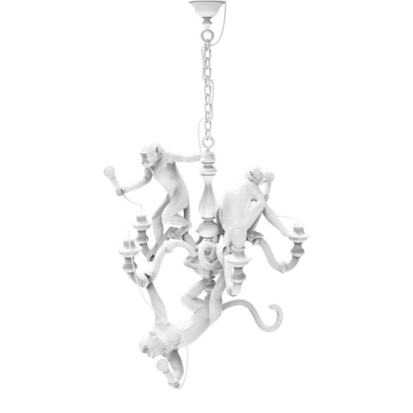 Creative Fiberglass Fiber 3-heads Monkey Pendant Lamp