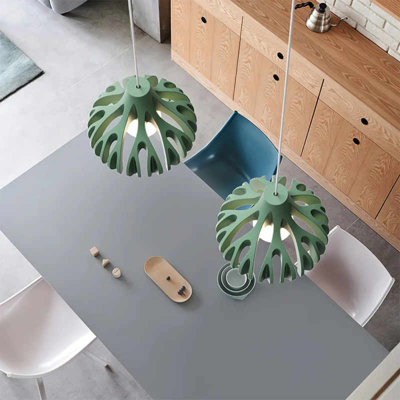 Dopamine Colored Creative Coral Resin Pendant Lamp
