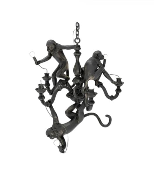 Creative Fiberglass Fiber 3-heads Monkey Pendant Lamp