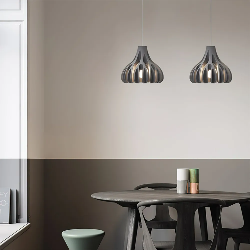 Dopamine Colored Creative Coral Resin Pendant Lamp