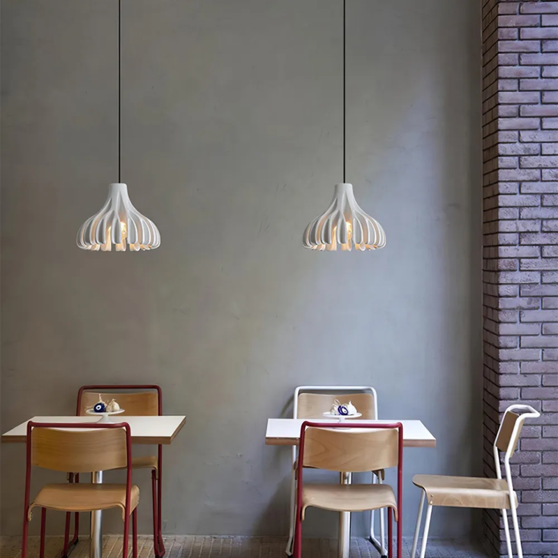 Dopamine Colored Creative Coral Resin Pendant Lamp