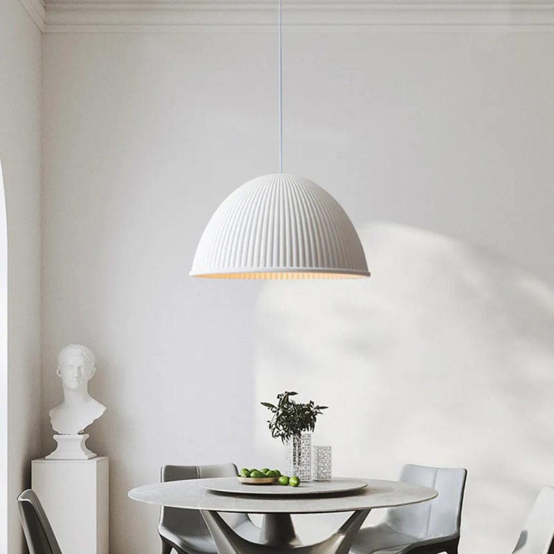Modern Decorative Fiberglass Pumpkin Pendant Lamp