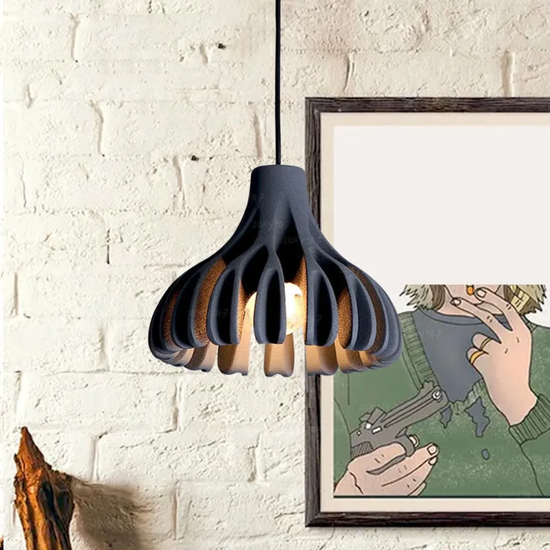Dopamine Colored Creative Coral Resin Pendant Lamp
