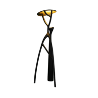 Black Art Creative Sculpture Decoration Ornaments Trident Floor Lamp