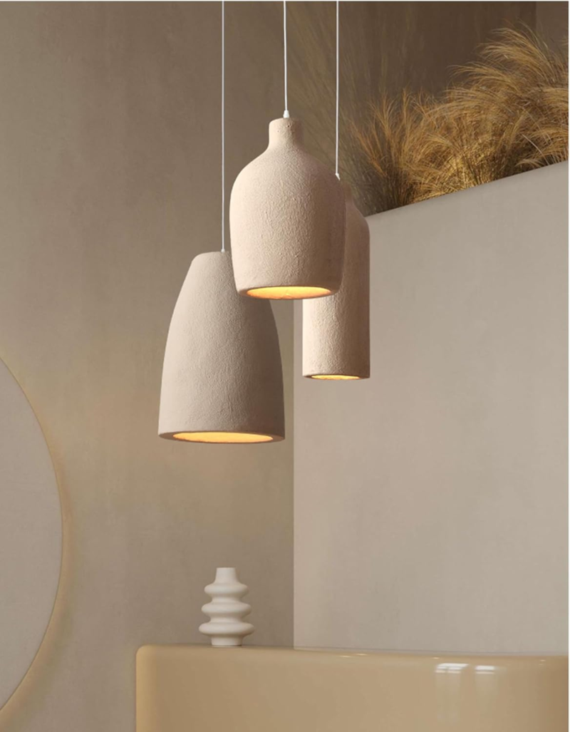 Nordic Minimalist Wabi Sabi Light Resin Pendant Lamp