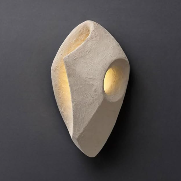 Wabi Sabi Style Retro Resin Hollow Wall Lamp