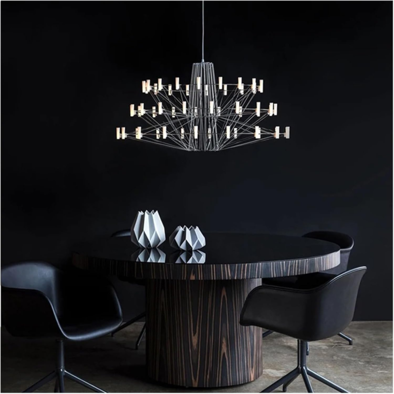 High-end Decor Luxury Lights Stainless Steel Pagoda Pendant Lamp