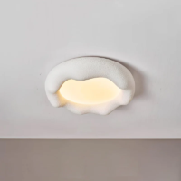 Minimaliste Fiberglass Steel Ceiling Lamp
