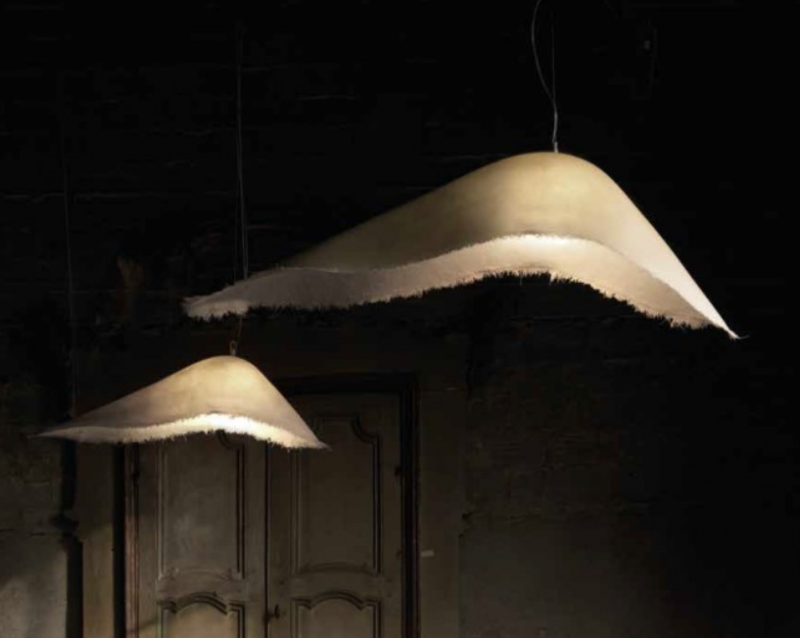 Unique Fiberglass White Leaf Pendant Lamp