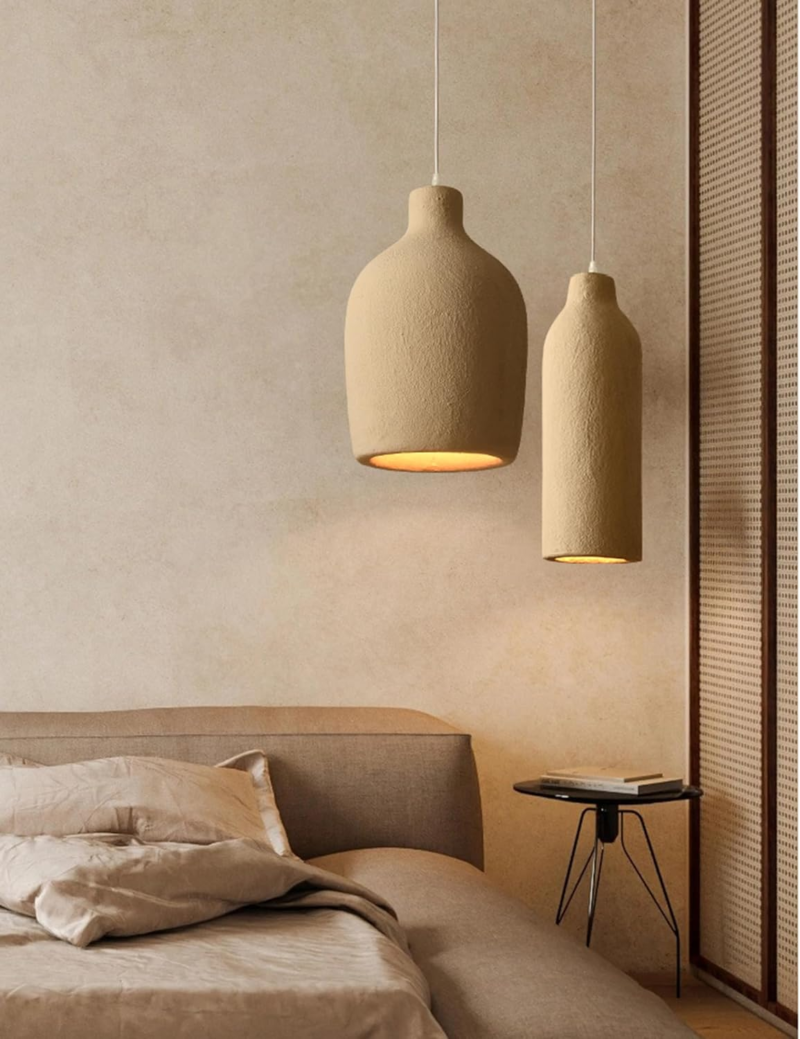 Nordic Minimalist Wabi Sabi Light Resin Pendant Lamp