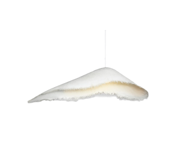 Unique Fiberglass White Leaf Pendant Lamp