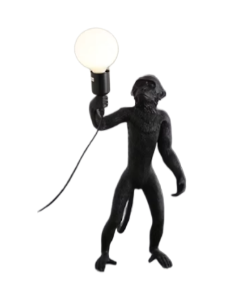 Creative Fiberglass Fiber Standing Monkey Pendant Lamp