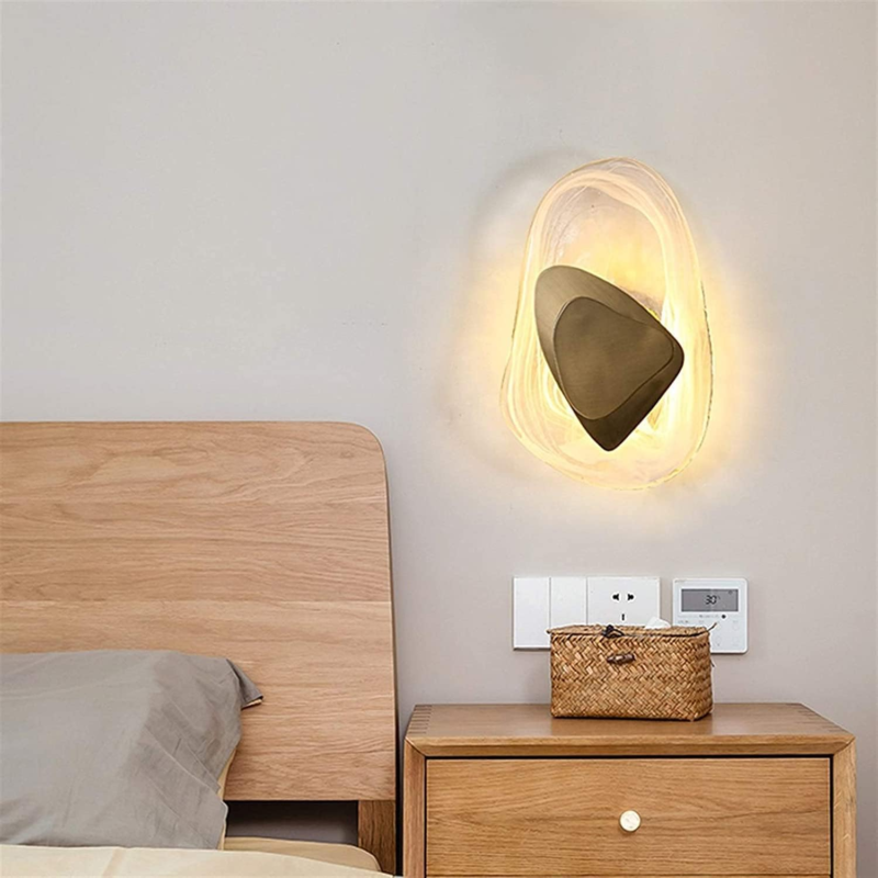 Luxury Hardware Crystal Stone Wall Lamp