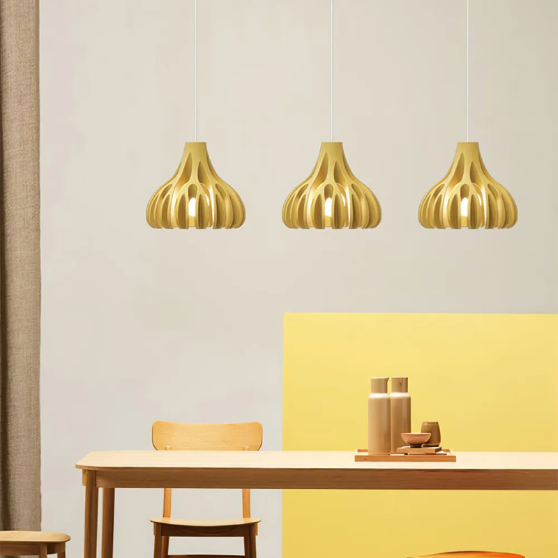 Dopamine Colored Creative Coral Resin Pendant Lamp
