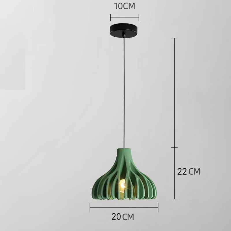 Dopamine Colored Creative Coral Resin Pendant Lamp