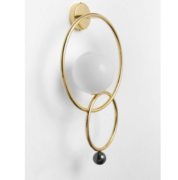 Minimalist Unique G9 Carbon steel Glass Wall Lamp