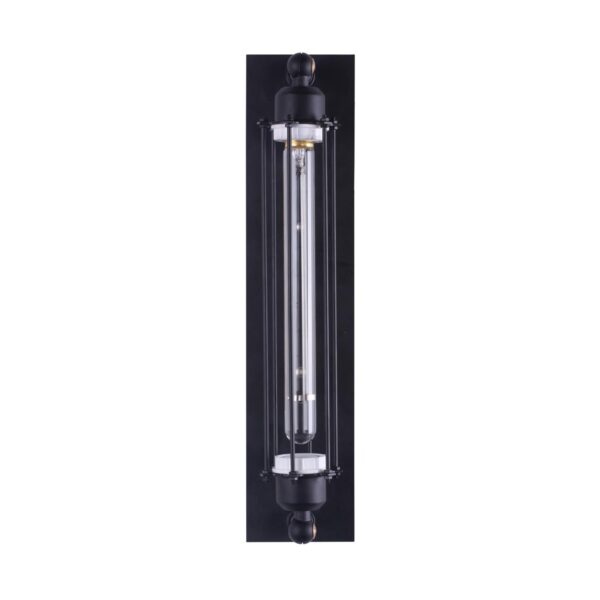 Grand Edison Caged Sconce Black Carbon Steel Wall Lamp E27