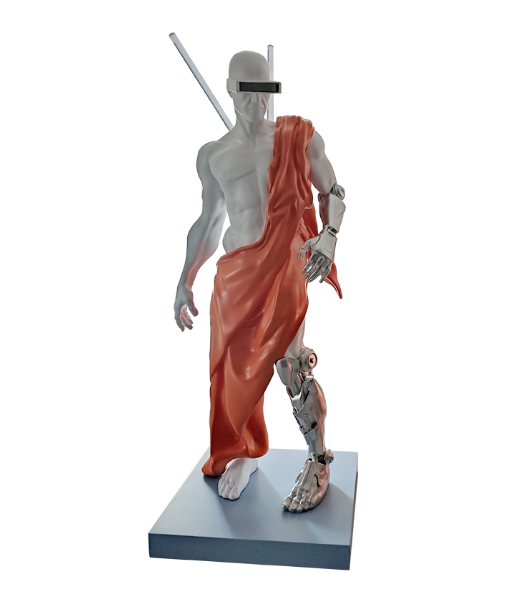 Creative White Orange Decorative Ornament Floor Lamp