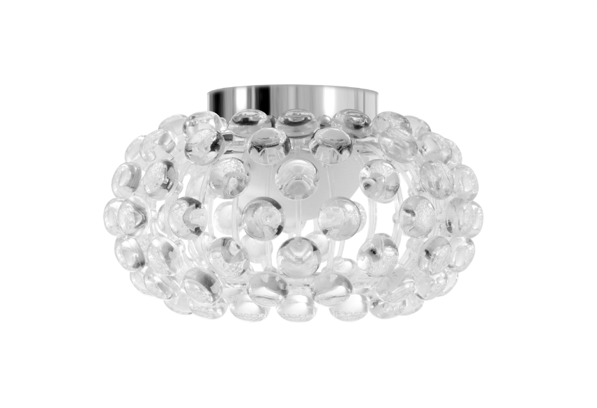 Foscarini Acrylic Glass Carbon Steel Transparent Ceiling Lamp R7S