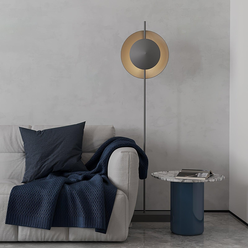 Retro Carbon steel Aluminum LED E27 Oxydized Aluminum Floor Lamp