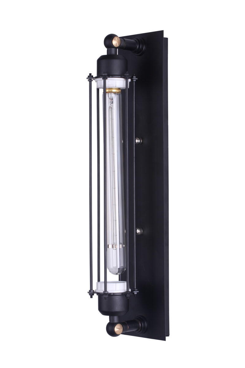 Grand Edison Caged Sconce Black Carbon Steel Wall Lamp E27