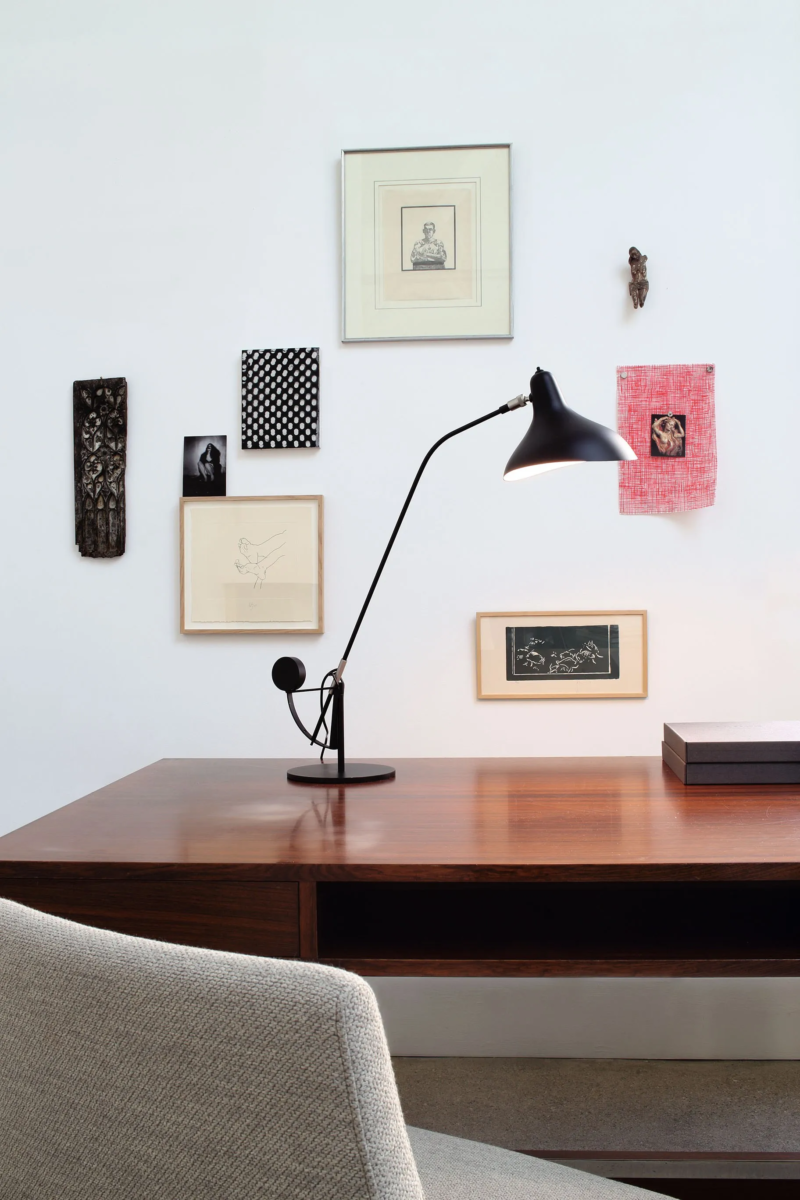 Modern Black Reading Desk Light Aluminum Carbon Steel Mantis BS3 Table Lamp
