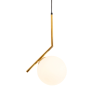Creative Minimalist Flos White Globe hanglamp Glass Carbon Steel Pendant Lamp