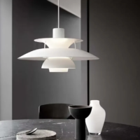 Danish Louis Poulsen Design Color Umbrella Pendant Lights Multilayer Metal Iron Pendant Lamp