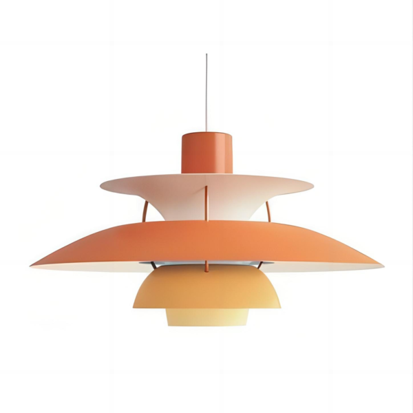 Danish Louis Poulsen Design Color Umbrella Pendant Lights Multilayer Metal Iron Pendant Lamp