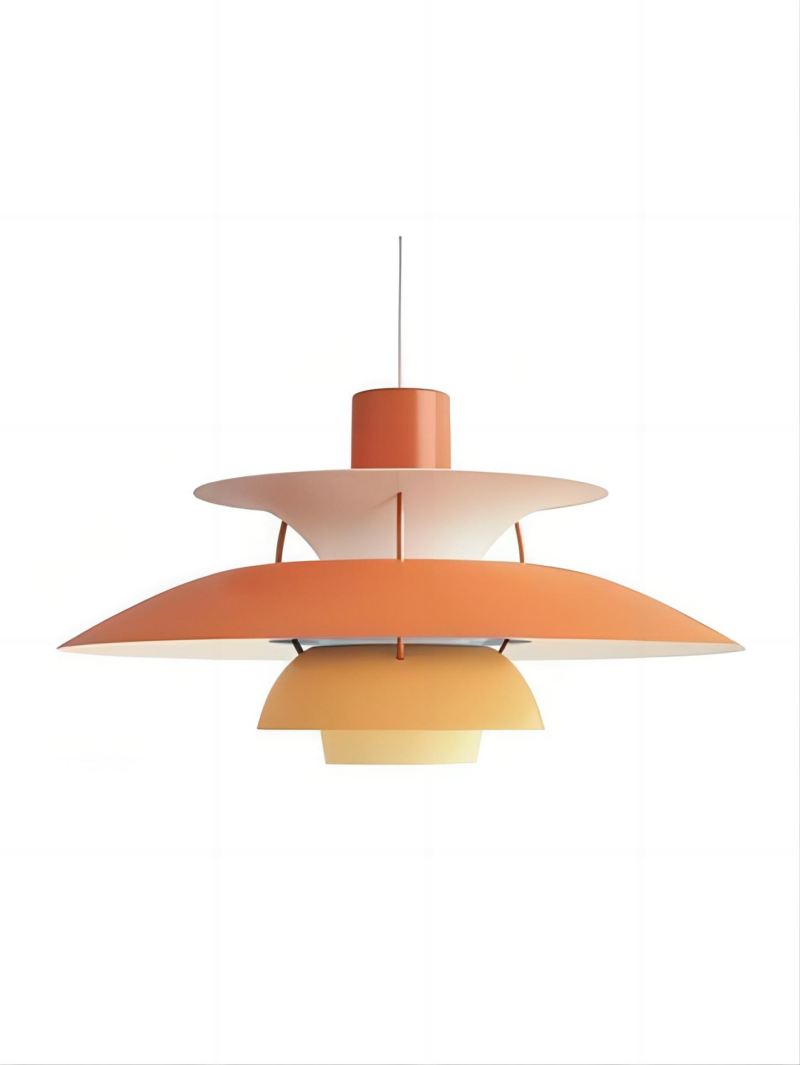 Danish Louis Poulsen Design Color Umbrella Pendant Lights Multilayer Metal Iron Pendant Lamp