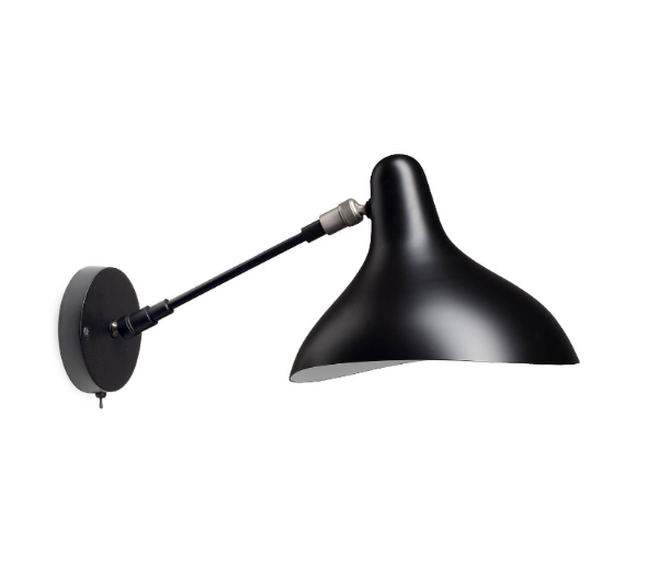 Minimalist Mid Century Wall Sconce Aluminum Carbon steel Mantis BS5 Wall Lamp E14