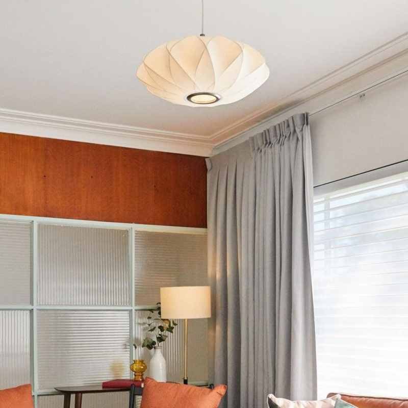 Modern Bubble Lamp LED Crisscross Saucer Cocoon Resin LED White Pendant Lamp E27