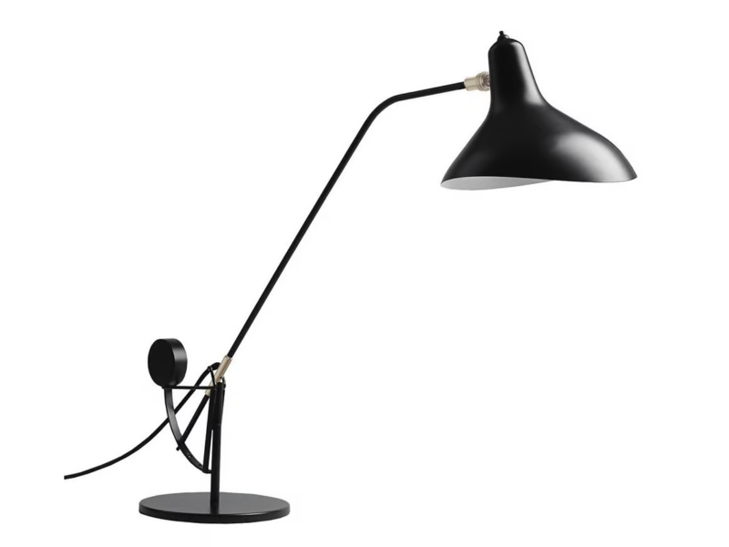 Modern Black Reading Desk Light Aluminum Carbon Steel Mantis BS3 Table Lamp