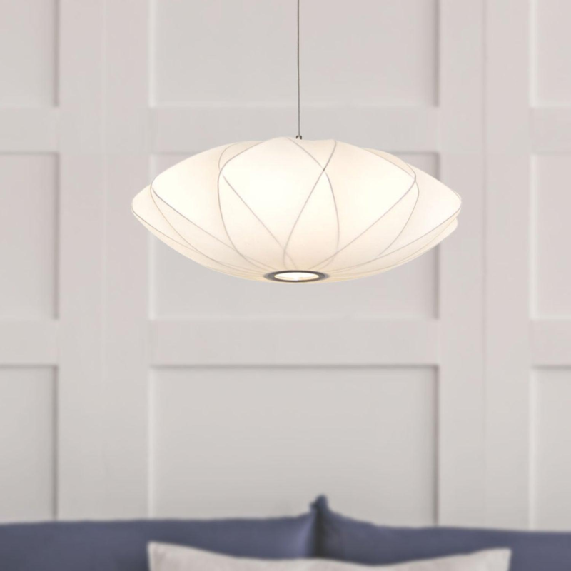 Modern Bubble Lamp LED Crisscross Saucer Cocoon Resin LED White Pendant Lamp E27