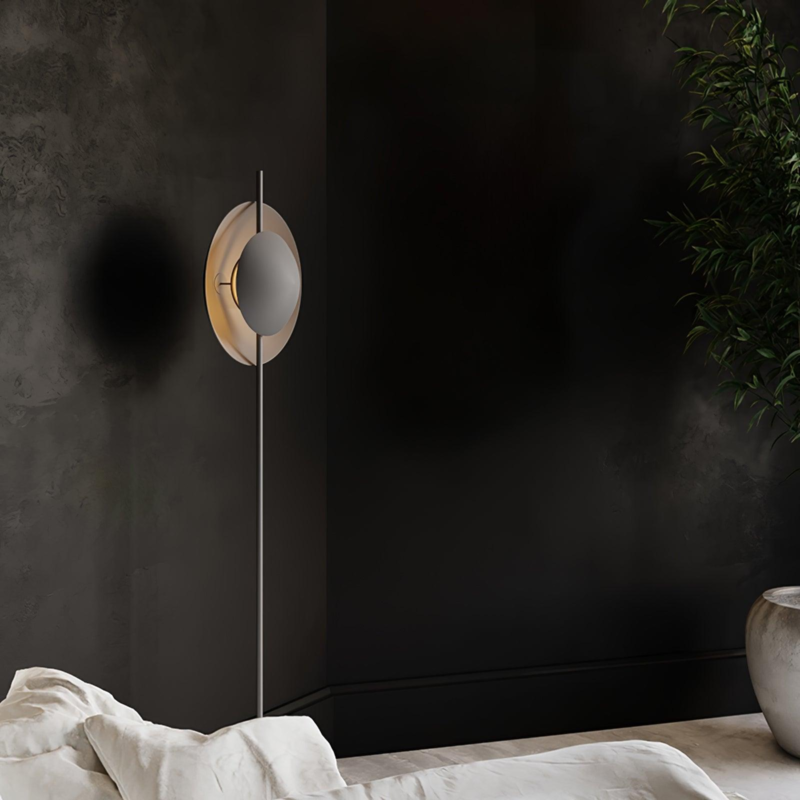 Retro Carbon steel Aluminum LED E27 Oxydized Aluminum Floor Lamp