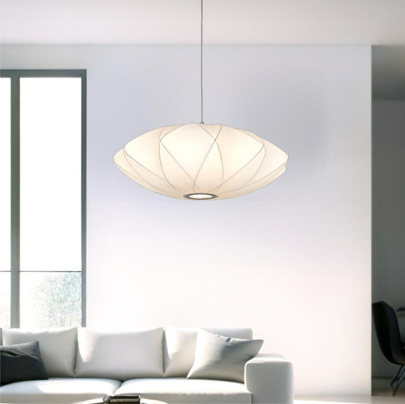Modern Bubble Lamp LED Crisscross Saucer Cocoon Resin LED White Pendant Lamp E27