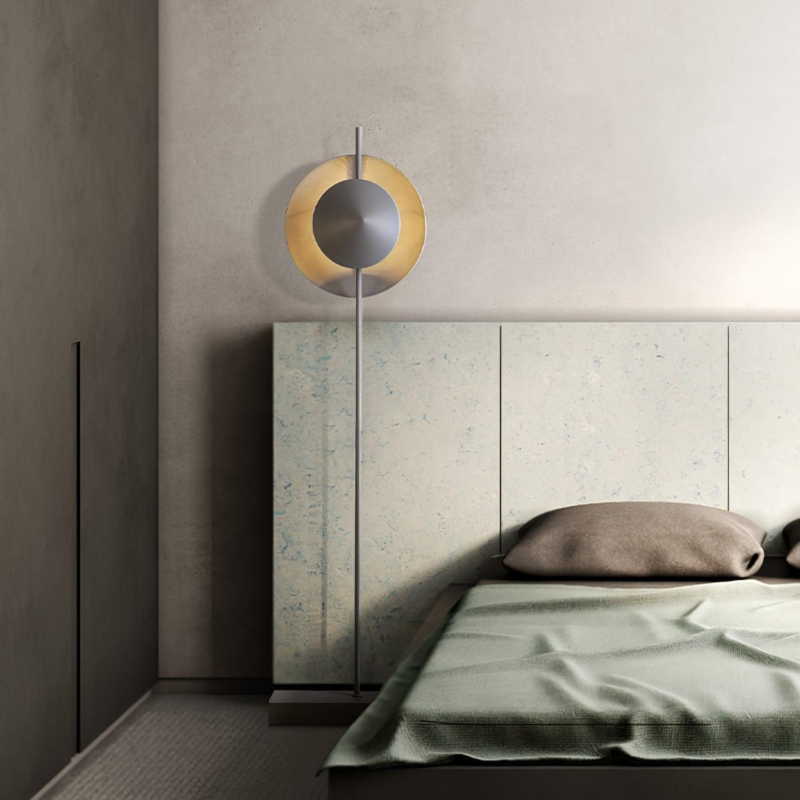 Retro Carbon steel Aluminum LED E27 Oxydized Aluminum Floor Lamp