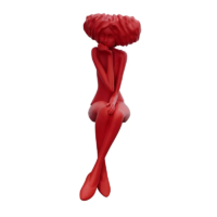 Modern Home Furnishings Realistic Figures Artworks Fiberglass Sculptures Ornament