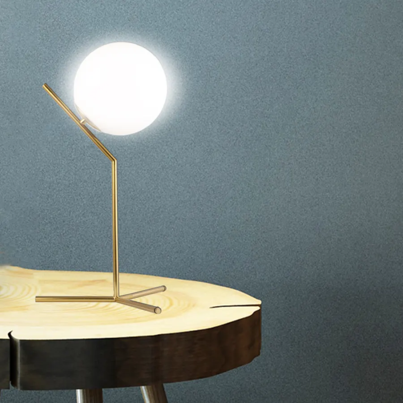 Nordic Simple Flos E27 Gold / Silve Glass Carbon Steel Table Lamp